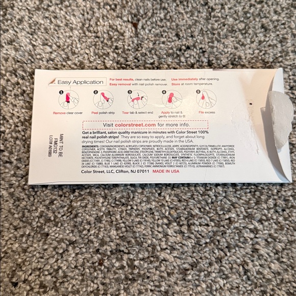 Color Street Shimmering Teal Nail Strips - Picture 3 of 3